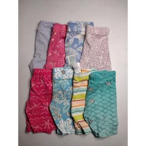 Carters Kid Girls 8 Pack Bike Shorts Size 6 6x Floral Mermaid Tropical Summer